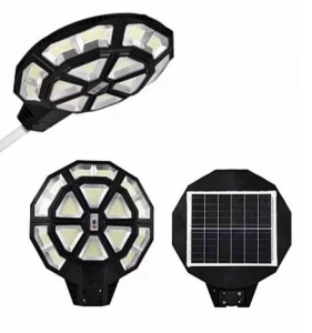 Lampa solara stradala 990 LED putere 1000W cu telecomanda ROTUNDA - Img 7