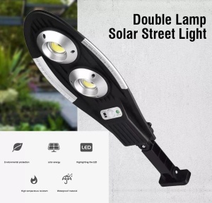Lampa solara stradala cu telecomanda, Jortan, 100W, IP65, senzor miscare, 6500k, 1000lm, 47x15x29cm, negru - Img 6