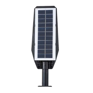 Lampa solara stradala cu telecomanda, Jortan, 200W, 6500k, IP66, ABS, 12 cadrane, cu senzor de miscare, suport, 44x14.6x4.5 cm, negru - Img 3