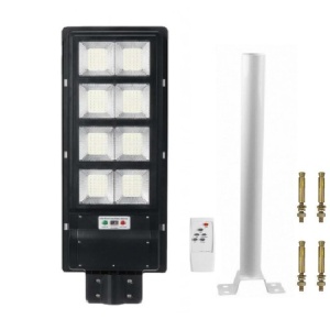 Lampa solara stradala Led 300W cu 8 casete, senzor de miscare,lumina si telecomanda