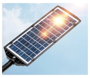 Lampa solara W7101A-5 690 COB pentru exterior, cu telecomanda - Img 2