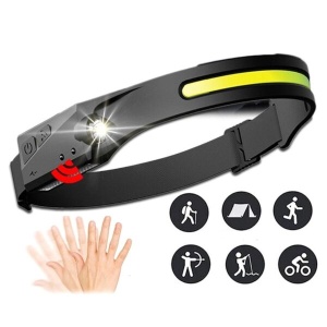 Lanterna de cap LED, frontala LED cu senzor de miscare, 5 moduri de iluminare - Img 6