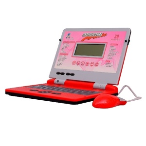 Laptop Interactiv pentru copii 3 ani+, cu 30 de activitati, limba engleza, 28 x 24 x 4 cm, rosu - Img 2