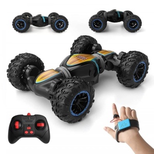 Masinuta cu Control Prin Gesturi si Telecomanda, 4x4, Drift 360°, 19.5x17.5 cm, Negru - Img 1