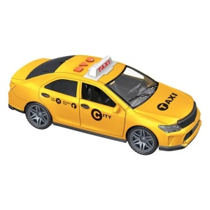 Masinuta de jucarie TAXI cu lumina si sunet si usi care se deschid