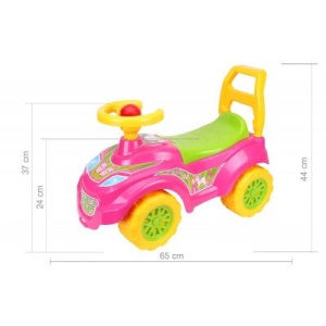 Masinuta premergator pentru copii 1-3 ani, Ride On Little Pony, Roz-Verde-Galben - Img 2