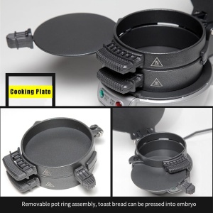 Mini aparat de facut burgeri RAF R666, Putere 600W - Img 4