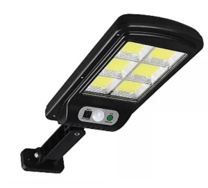 Mini lampa JY 150 LED COB 6 CASSETE cu panou solar, senzor de miscare si lumina - Img 1