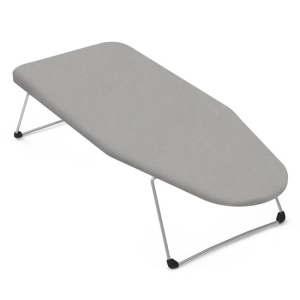 Mini masa de calcat cu husa din bumbac, Dimensiuni 74x30x15cm, Culoare Gri