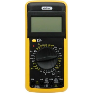 Multimetru digital DT-9205A cu carcasa antisoc, cu 2 sonde de testare - Img 7