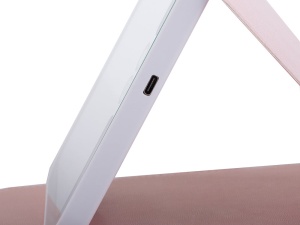 Oglinda cosmetica iluminata LED pentru machiaj cu carcasa tip suport vertical - Img 13
