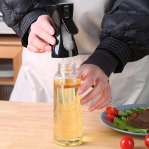 Oliviera tip spray, 300ml utilizat pentru ulei, otet sau alte lichide alb-negru - Img 7