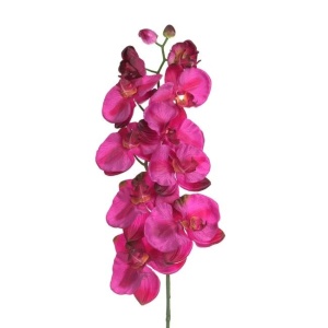 Orhidee artificiala cu tulpina lunga, 100 cm, fucsia - Img 1
