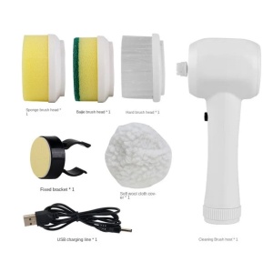 Perie electrica multifunctionala cu 4 capete - Incarcare USB