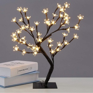 Pomisor cu flori de cires iluminate cu 36 LED-uri, Inaltime 40cm, Lumina alba cald, rece sau multicolor - Img 1