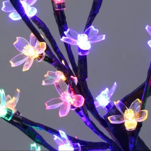 Pomisor cu flori de cires iluminate cu 36 LED-uri, Inaltime 40cm, Lumina alba cald, rece sau multicolor - Img 6