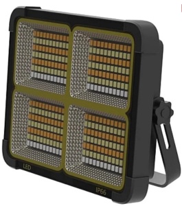 Proiector cu incarcare solara 336 LED, Putere 100W 16500mAh 10000 LM, 4 Moduri de iluminare