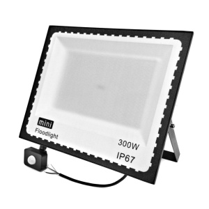 Proiector halogen LED 300 W cu senzor de miscare, Flux luminos 18000lm, Grad de protectie IP67