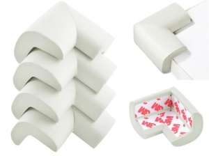 Protectii de Colt din Spuma pentru Mobila - Set de 4 Bucati, Alb - Img 2