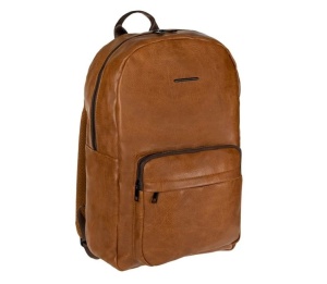Rucsac din piele artificiala, 30 x 13 x 46 cm, maro - Img 4