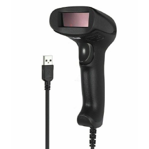 Scanner A202 coduri de bare 1D Linear, laser, cu cablu USB, negru - Img 4