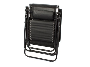 Scaun sezlong pliabil pentru gradina, plaja, camping, cu parasolar si suport telefon si bauturi, maro/negru - Img 24