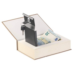 Seif tip carte cu design Turnul Eiffel, Retro, cu 2 chei - Img 2