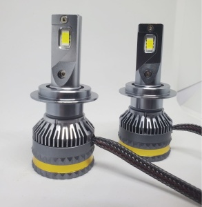 Set 2 becuri auto LED H7, 100W, 15000LM canbus, lumina alba 6000K - Img 4