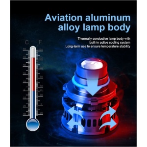 Set 2 becuri auto V6 laser, H7 9006 LED, 100W, alb, 6000K, 5200LM, 12V - Img 6