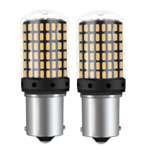 Set 2 becuri LED Canbus 1156 BA15S P21W 3014, cu 144 LED-uri, 20W, pentru marsarier, semnalizare, sau frana - Img 3