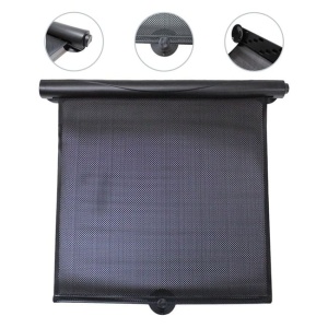 Set 2 bucati parasolar auto lateral cu ventuze, Dimensiuni 46x42.5cm, Negru