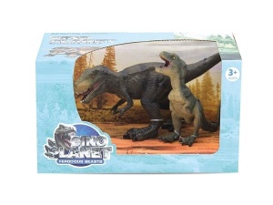 Set 2 dinozauri de jucarie - Tyrannosaurus Rex, pentru copii de 3+ ani - Img 1