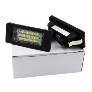 Set 2 lampi LED pentru numar auto, fara eroare de bec ars, compatibil BMW, lumina alb-rece - Img 5