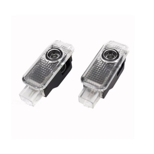 Set 2 lampi LED pentru portiera auto compatibil cu logo Audi - Img 2