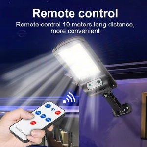 Set 2 x lampi solare stradale cu 8 cadre, 30W 160 LED-uri, Senzor de lumina si miscare, Telecomanda - Img 10