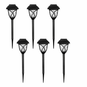 Set 6 lampi solare decorative de gradina tip felinar, Iluminare ambientala, Rezistente la exterior
