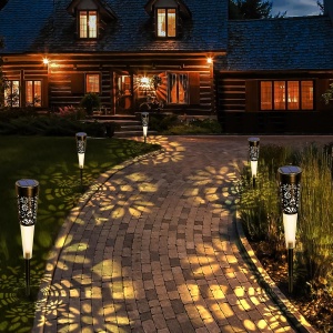 Set 6 lampi solare decorative pentru gradina cu lumina calda - Img 2