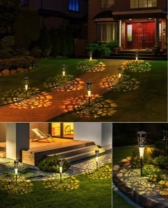 Set 6 lampi solare decorative pentru gradina cu lumina calda - Img 5