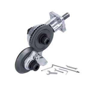 Set adaptor cu role pentru taiat tabla si materiale din fier pentru surubelnita electrica, argintiu - Img 3