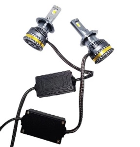 Set becuri LED H7 A8 Canbus, 100W, 15000Lm, 6000K, lumina alba-rece - Img 3