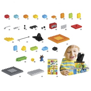 Set Constructii Bancul de lucru cu scule, cu 61 piese, pentru copii de 3 ani+, multicolor - Img 3