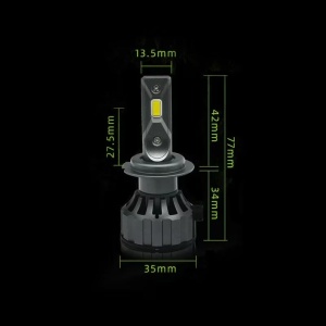 Set cu 2 becuri LED H7, Canbus, 120W, 6000LM, IP68, fara eroare, lumina alb-rece - Img 8