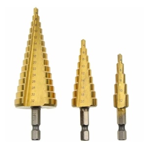 Set de 3 burghii din otel acoperite cu titan - Img 3