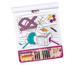 Set de Colorat Bloc mare, Frozen, 5 in 1, 3ani+, 35x1x42cm - Img 4