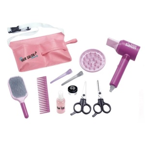 Set de joaca coafor si ingrijire par cu accesorii pentru fete, 11 piese incluse