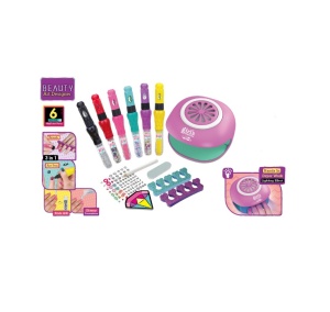 Set mini salon de manichiura pentru copii - 6 markere si accesorii pentru o manichiura creativa - Img 6
