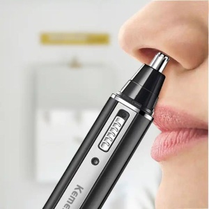 Trimmer electric 4 in 1 ideal pentru nas, urechi, sprancene, par, negru - Img 13