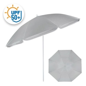 Umbrela Plaja cu Protectie Solara UPF 50+, Cadru Metalic, Ø 1.80m, Negru - Img 2