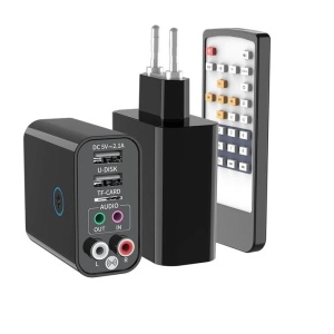Adaptor 2 in 1 Audio Bluetooth, Receptor si Emitator, BT 5.0, USB Play, RCA, Redare U Disk/Card - Img 1