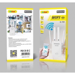 Amplificator semnal wireless WLAN de 2,4 GHz, pana la 300Mbps, Q-T84 Andowl - Img 8